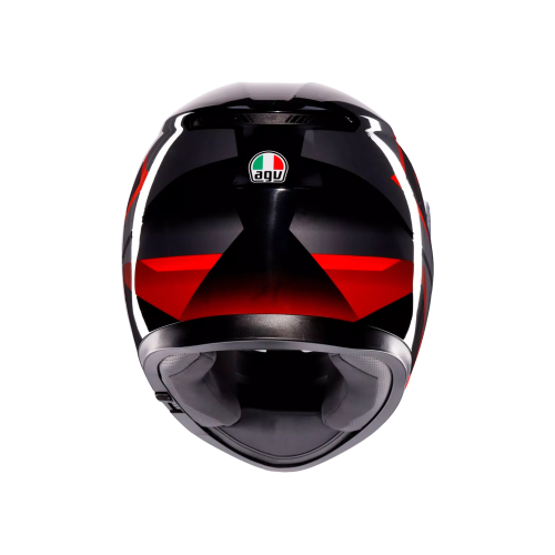 CASCO INTEGRALE K3 AGV E2206 MPLK STRIGA BLACK GREY RED | AGV