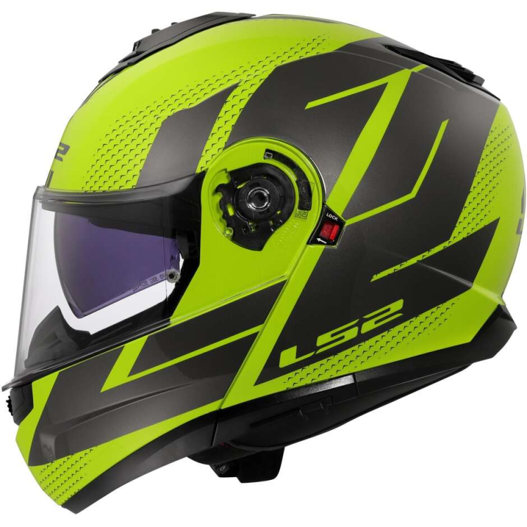 CASCO MODULARE LS2 FF908 STROBE II CODE H-V YELLOW GREY-06 | LS2