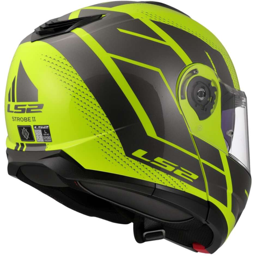 CASCO MODULARE LS2 FF908 STROBE II CODE H-V YELLOW GREY-06 | LS2