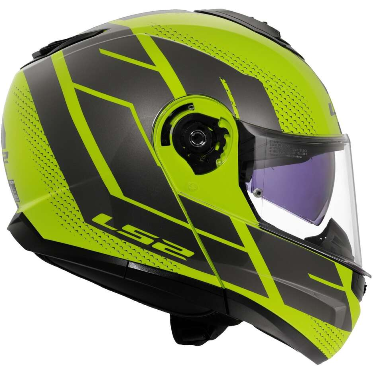 CASCO MODULARE LS2 FF908 STROBE II CODE H-V YELLOW GREY-06 | LS2