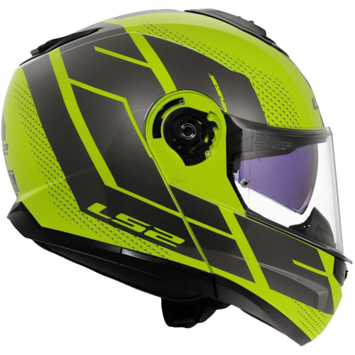CASCO MODULARE LS2 FF908 STROBE II CODE H-V YELLOW GREY-06 | LS2