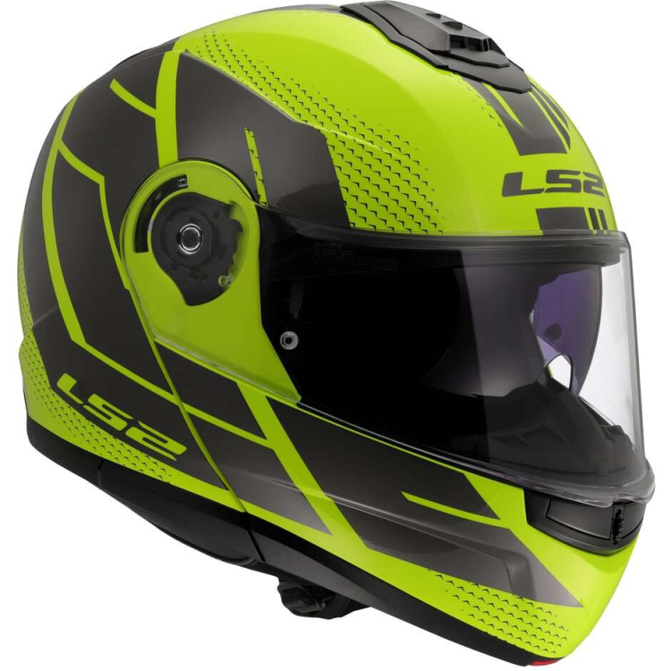 CASCO MODULARE LS2 FF908 STROBE II CODE H-V YELLOW GREY-06 | LS2