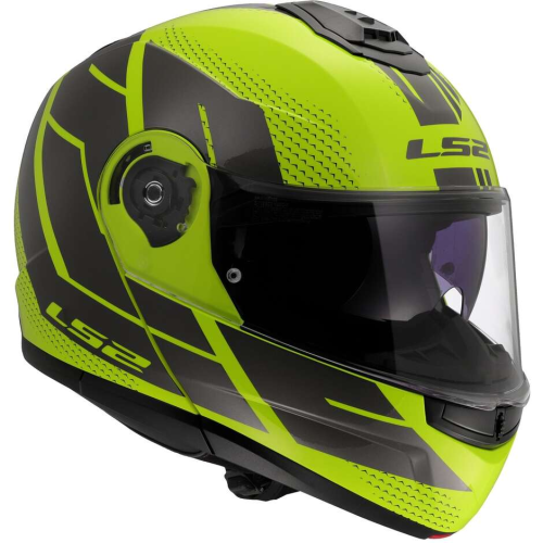 CASCO MODULARE LS2 FF908 STROBE II CODE H-V YELLOW GREY-06 | LS2
