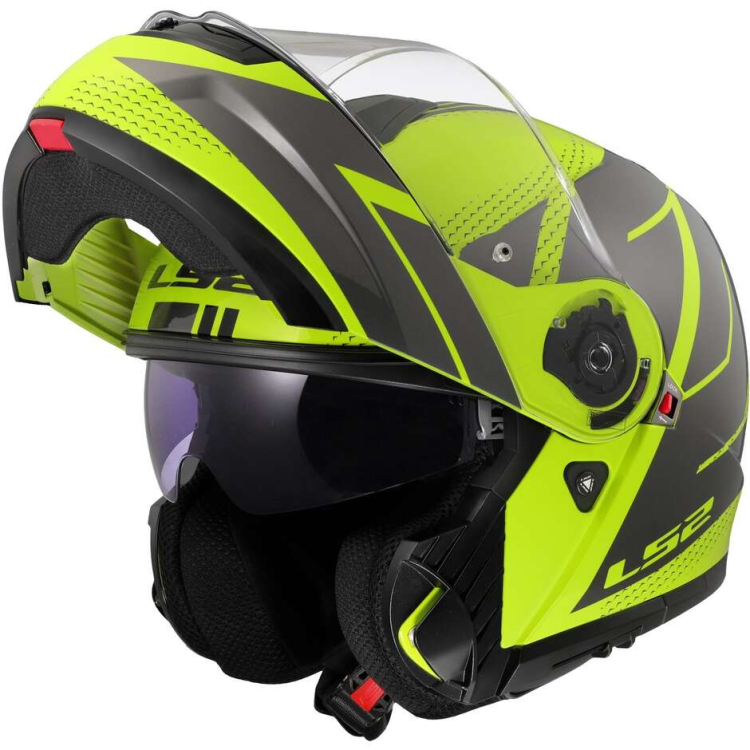 CASCO MODULARE LS2 FF908 STROBE II CODE H-V YELLOW GREY-06 | LS2