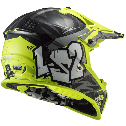 CASCO OFFROAD LS2 MX437 FAST II MINI CRUSHER BLACK YELLOW-06 | LS2