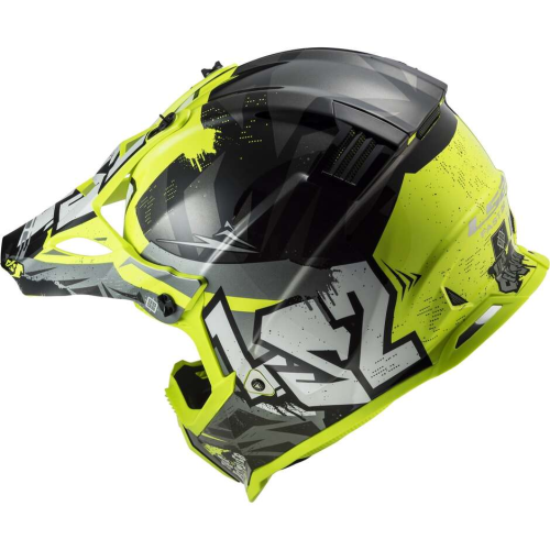 CASCO OFFROAD LS2 MX437 FAST II MINI CRUSHER BLACK YELLOW-06 | LS2