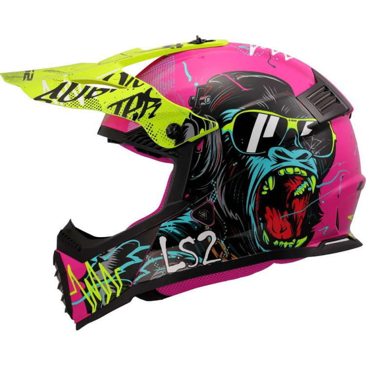 CASCO OFFROAD LS2 MX437 FAST II MINI GORILLA PURPLE-06 | LS2
