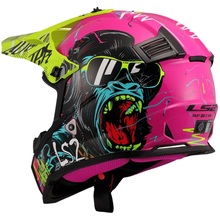 CASCO OFFROAD LS2 MX437 FAST II MINI GORILLA PURPLE-06 | LS2