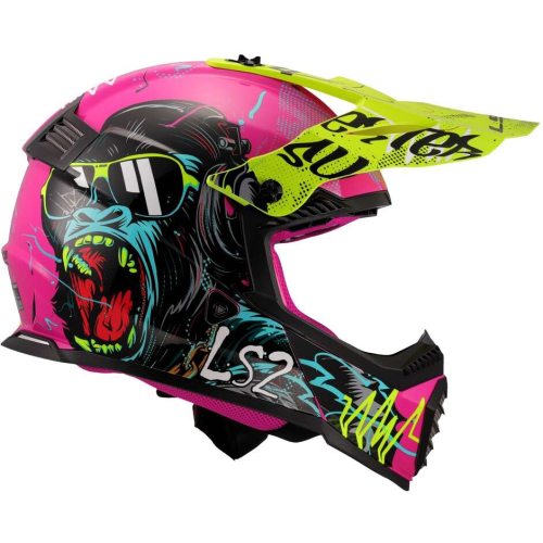 CASCO OFFROAD LS2 MX437 FAST II MINI GORILLA PURPLE-06 | LS2