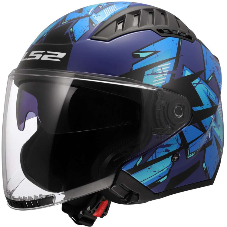 CASCO JET LS2 OF600 COPTER II KANJI BLUE-06 | LS2