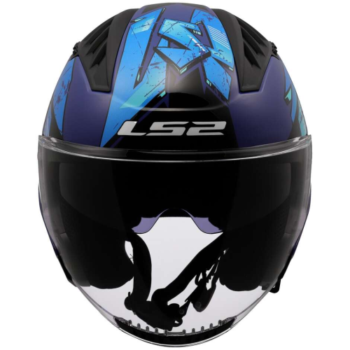 CASCO JET LS2 OF600 COPTER II KANJI BLUE-06 | LS2