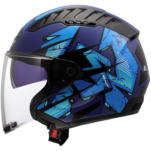 CASCO JET LS2 OF600 COPTER II KANJI BLUE-06 | LS2