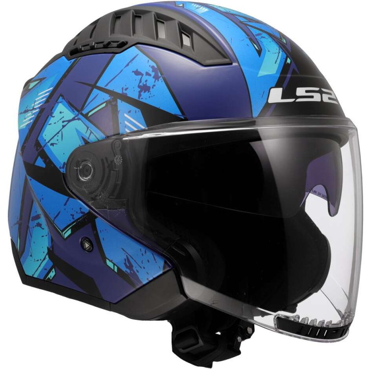 CASCO JET LS2 OF600 COPTER II KANJI BLUE-06 | LS2