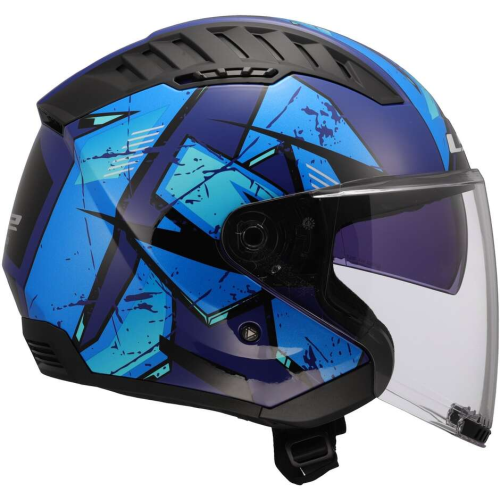 CASCO JET LS2 OF600 COPTER II KANJI BLUE-06 | LS2