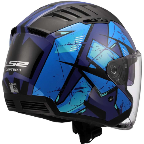 CASCO JET LS2 OF600 COPTER II KANJI BLUE-06 | LS2