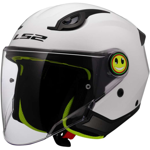 CASCO JET LS2 OF622 FUNNY II SOLID WHITE | LS2