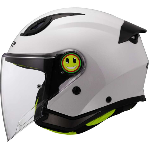 CASCO JET LS2 OF622 FUNNY II SOLID WHITE | LS2