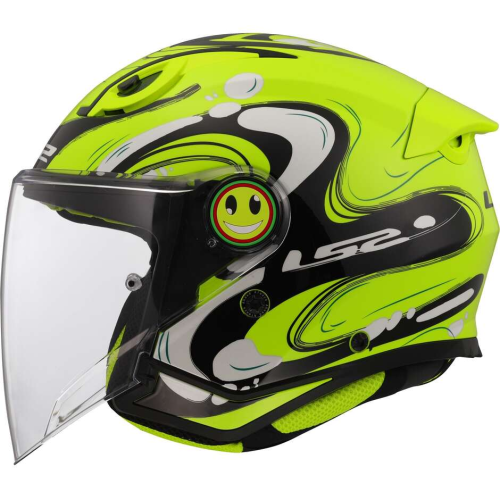 CASCO JET LS2 OF622 FUNNY II GLUP H-V YELLOW | LS2
