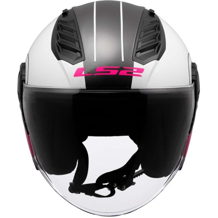 CASCO JET LS2 OF616 AIRFLOW II COVER WHITE PINK-06 | LS2