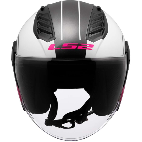 CASCO JET LS2 OF616 AIRFLOW II COVER WHITE PINK-06 | LS2