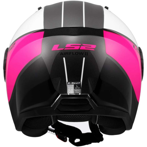 CASCO JET LS2 OF616 AIRFLOW II COVER WHITE PINK-06 | LS2