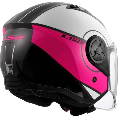 CASCO JET LS2 OF616 AIRFLOW II COVER WHITE PINK-06 | LS2