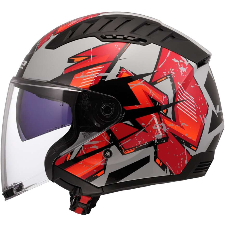 CASCO JET LS2 OF600 COPTER II KANJI LIGHT GREY-06 | LS2
