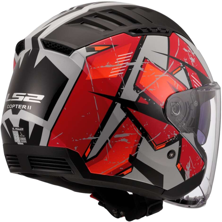 CASCO JET LS2 OF600 COPTER II KANJI LIGHT GREY-06 | LS2