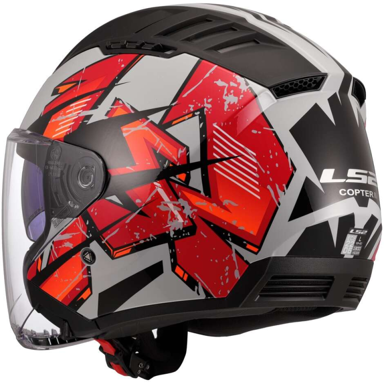 CASCO JET LS2 OF600 COPTER II KANJI LIGHT GREY-06 | LS2