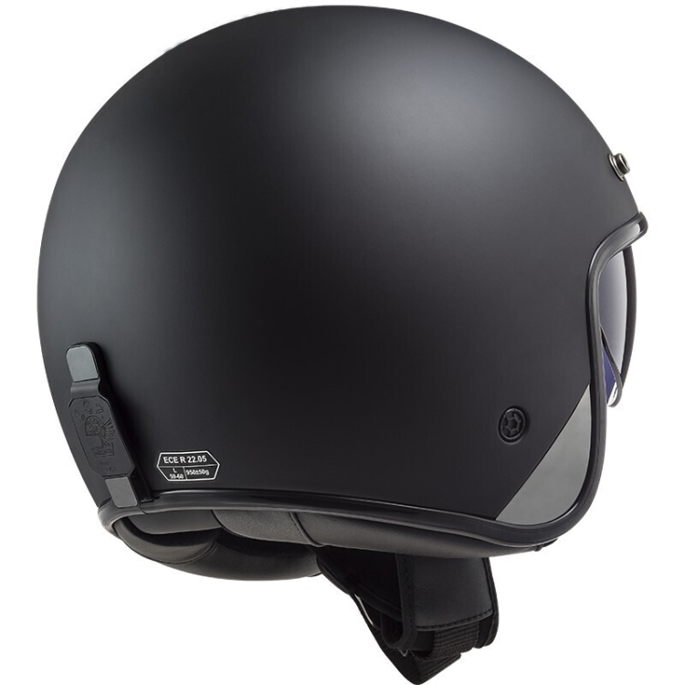 CASCO JET LS2 OF601 BOB II SOLID MATT BLACK-06 | LS2
