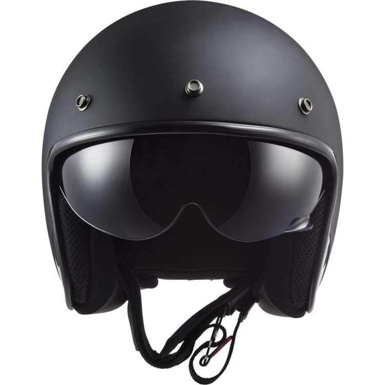 CASCO JET LS2 OF601 BOB II SOLID MATT BLACK-06 | LS2
