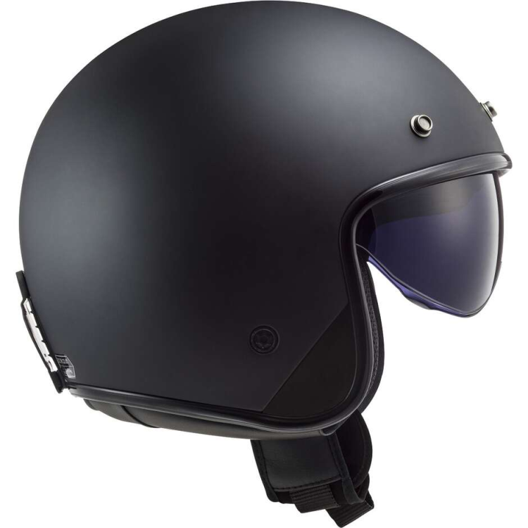 CASCO JET LS2 OF601 BOB II SOLID MATT BLACK-06 | LS2