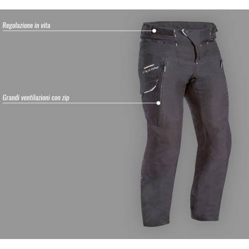IXON SICILIA C PT - PANTALONI TESSUTO UOMO NERO