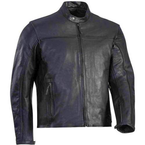 IXON CRANK C - GIUBBOTTO PELLE UOMO NERO