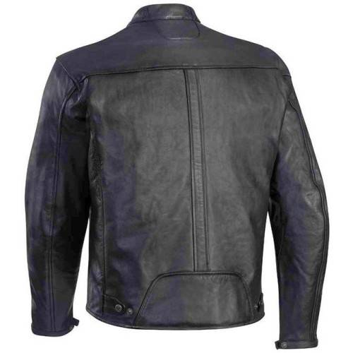 IXON CRANK C - GIUBBOTTO PELLE UOMO NERO
