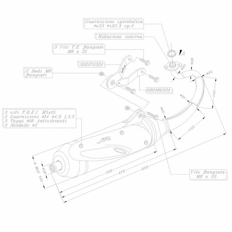LEOVINCE SITO YAMAHA AEROX 50 KAT (liquid cooled) | LEOVINCE