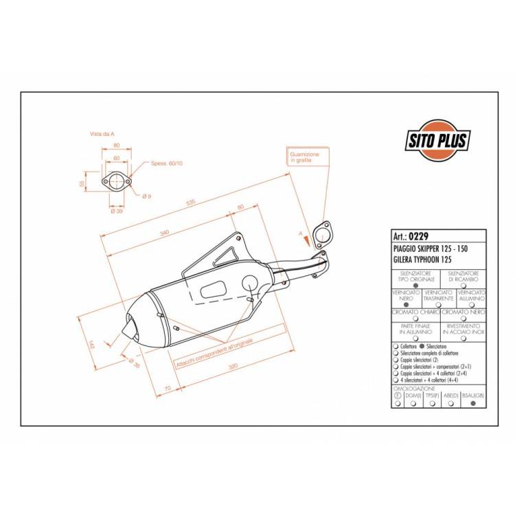 LEOVINCE SITOPLUS PIAGGIO SKIPPER 125/150 | LEOVINCE