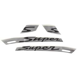 67333600A1 | KIT TARGHETTE "SUPER" TITANIO OPACO | PIAGGIO RICAMBI ORIGINALI