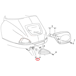 58176R5 | INDICATORE DIREZIONE POST.SINISTRO | PIAGGIO RICAMBI ORIGINALI