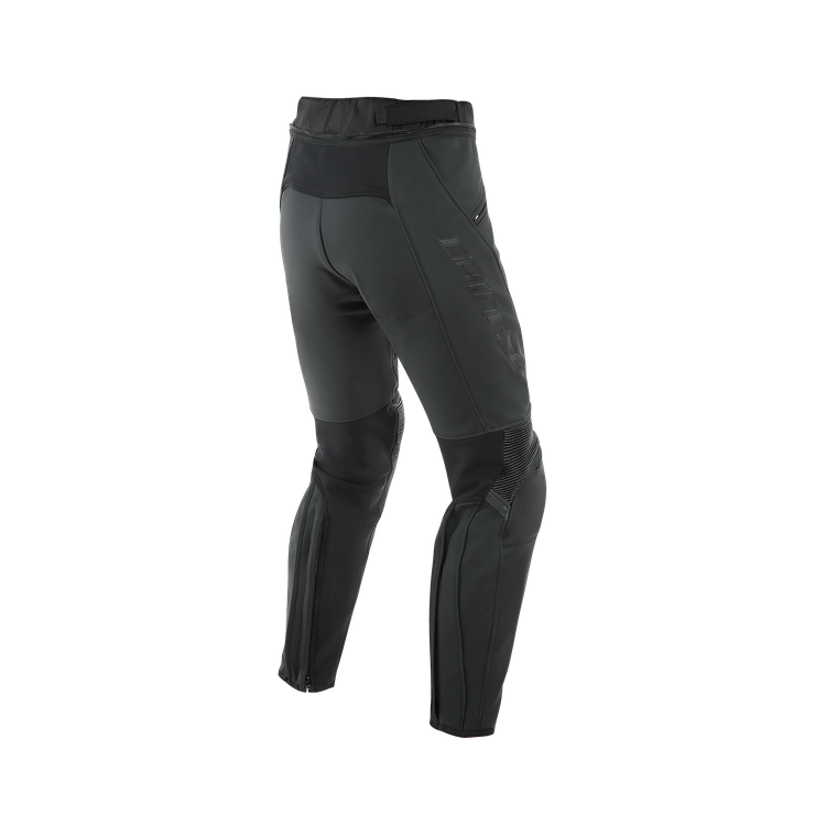 PONY 3 PELLE PANTS-076-BLACK-MATT DAINESE