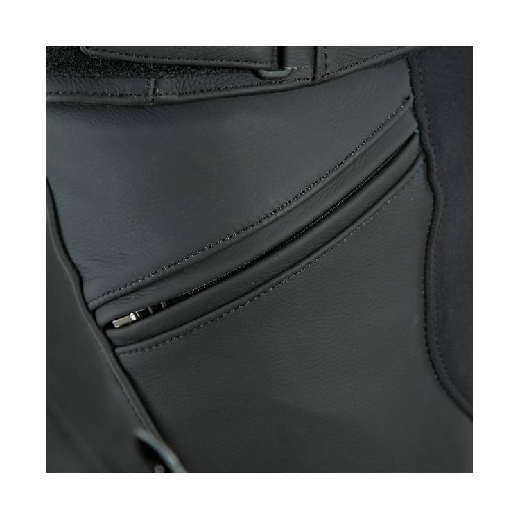 PONY 3 PELLE PANTS-076-BLACK-MATT DAINESE