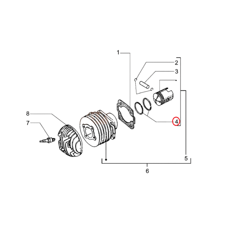 052575 | ANELLO DI TENUTA | PIAGGIO RICAMBI ORIGINALI