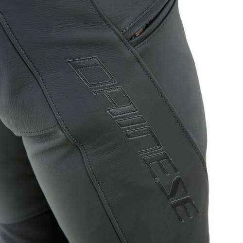 PONY 3 PELLE PANTS-076-BLACK-MATT DAINESE