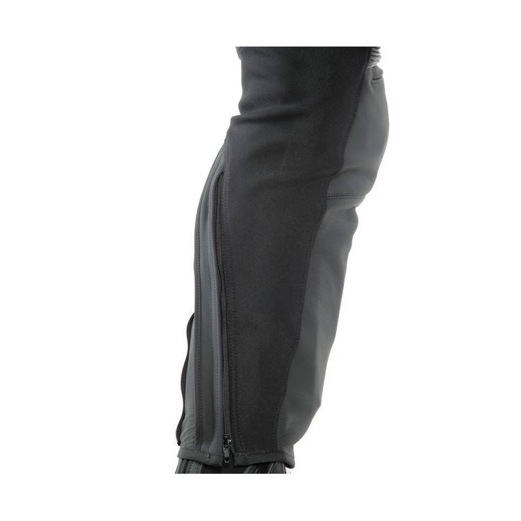 PONY 3 PELLE PANTS-076-BLACK-MATT DAINESE