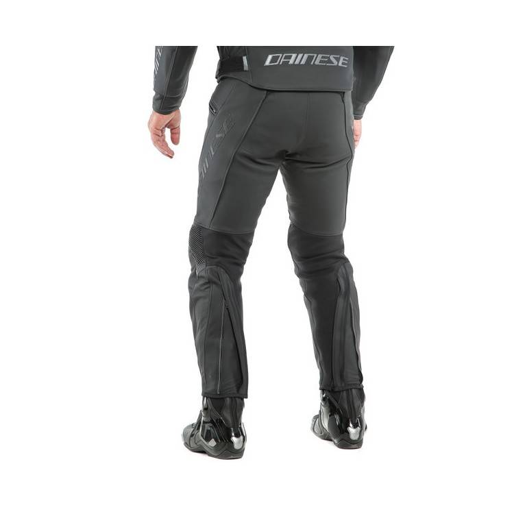 PONY 3 PELLE PANTS-076-BLACK-MATT DAINESE