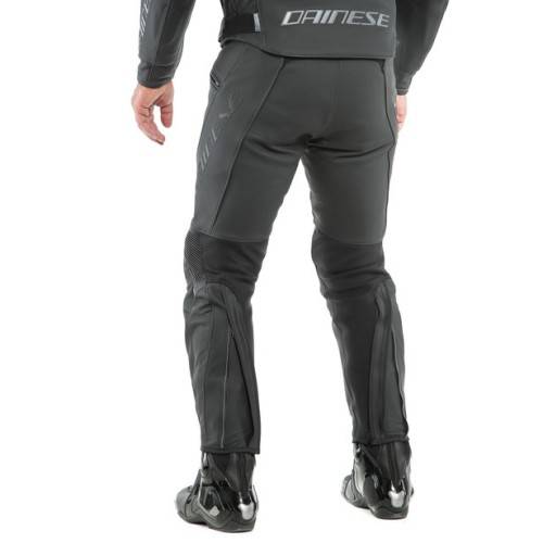 PONY 3 PELLE PANTS-076-BLACK-MATT DAINESE