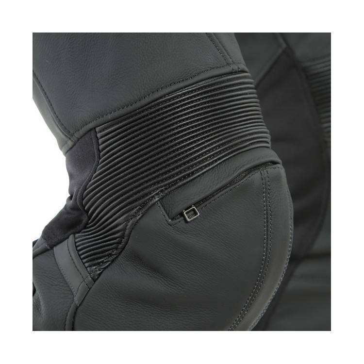PONY 3 PELLE PANTS-076-BLACK-MATT DAINESE