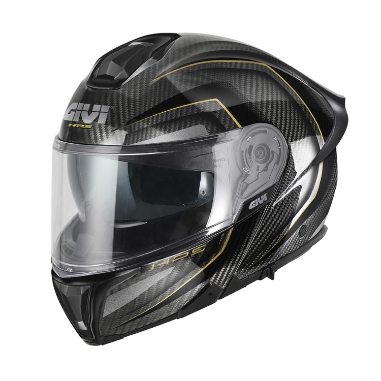 CASCO MODULARI CARBONIO X50 NERO ORO | GIVI | HX50DCRBN