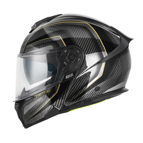 CASCO MODULARI CARBONIO X50 NERO ORO | GIVI | HX50DCRBN