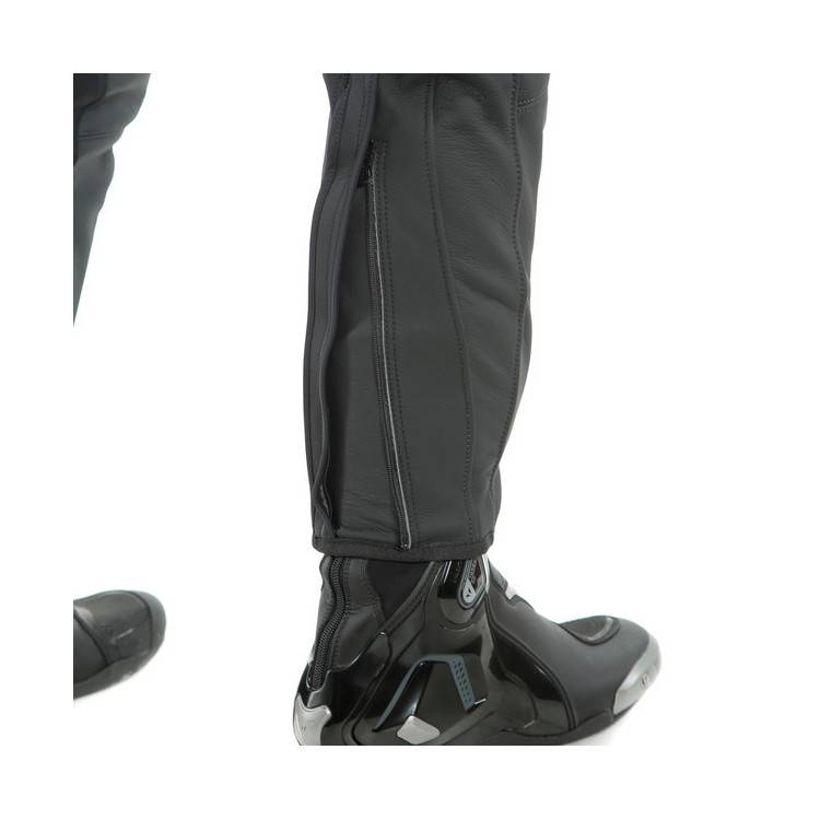 PONY 3 PELLE PANTS-076-BLACK-MATT DAINESE